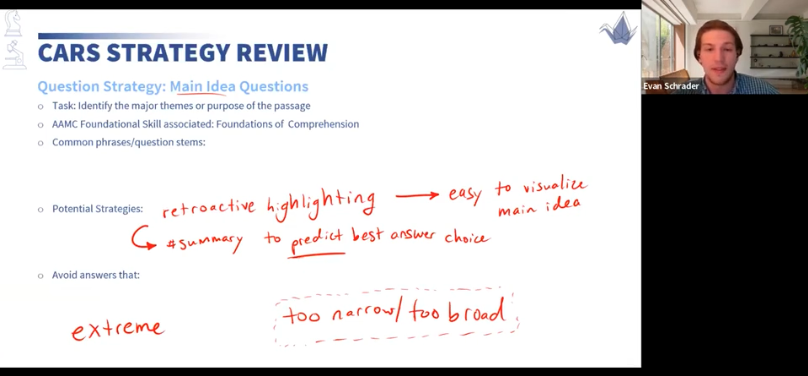 MCAT Live Online Webinar Recording